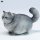 JXK Studio Chubby Cat Silver Tabby Bild 2