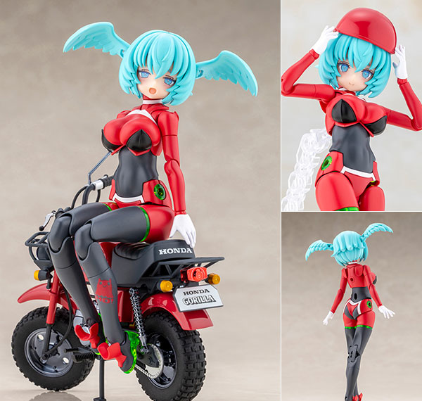Kotobukiya Megami Device PUNI*MOFU RACING XIAO with Honda Z50J Gorilla Plastic Model Bild 1
