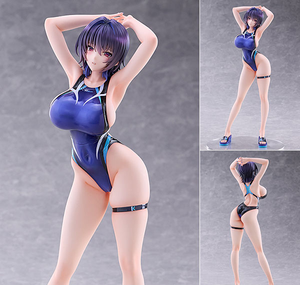 AMAKUNI Swimsuit Silhouette Kasumi Kenzaki Competition Swimsuit Ver. design by halcon [Limited Edition] 1/7 Complete Figure 圖片 1