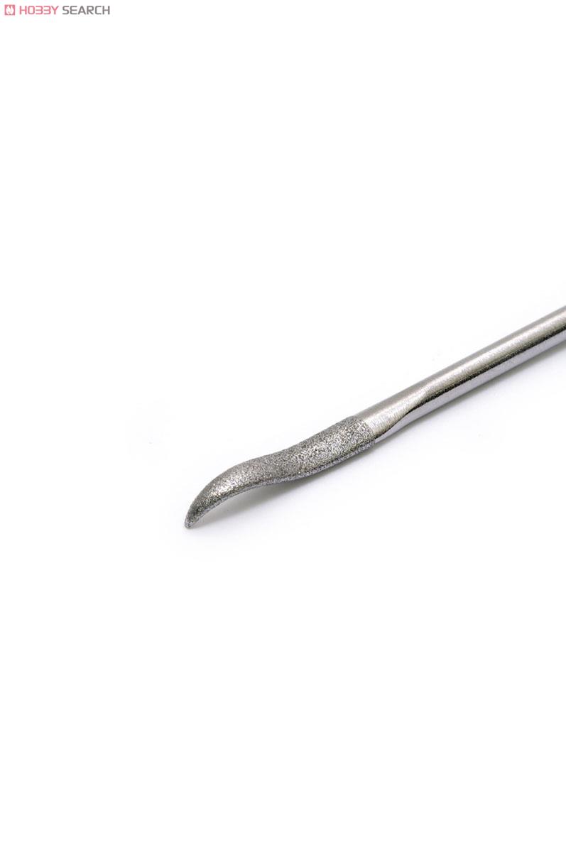 Wave HG Specially Shaped Diamond File [Ellipse (Curved Tip)] (Hobby Tool) image 3