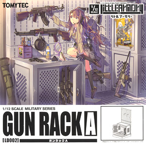 Tomytec 1/12 Little Armory (LD002) Gun Rack A (Plastic model)