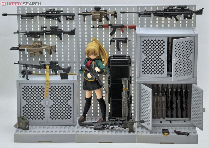 Tomytec 1/12 Little Armory (LD002) Gun Rack A (โมเดลประกอบ) รูปภาพ 7