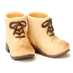 Obitsu Plastic Manufacturing Short Boots for 11cm Body (Worm Beige) (Fashion Doll)