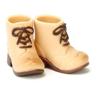 Obitsu Plastic Manufacturing Short Boots for 11cm Body (Worm Beige) (Fashion Doll) gambar 1