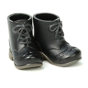 Obitsu Plastic Manufacturing Short Boots for 11cm Body (Black) (Fashion Doll)
