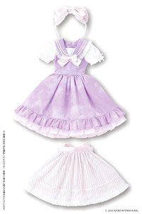 Azone International 45 Sweet Sailor One Piece Set (Lavender x Pink Ribbon) (Fashion Doll)