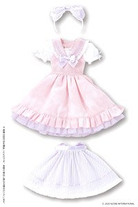 Azone International 45 Sweet Sailor One Piece Set (Pink x Lavender Ribbon) (Fashion Doll)