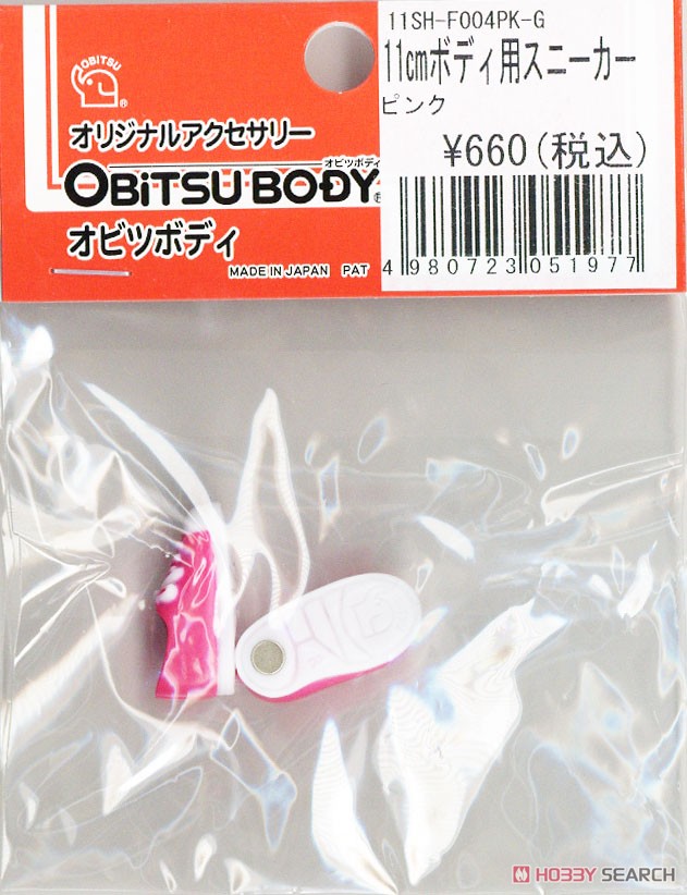 Obitsu Plastic Manufacturing Sneakers for 11cm Body (Pink) (Fashion Doll) gambar 2