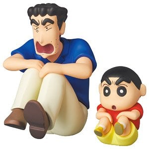 Medicom Toy UDF No.639 Crayon Shin-chan Series 3 Ketsu dake Aruki Hiroshi &amp; Shinnosuke (Completed)