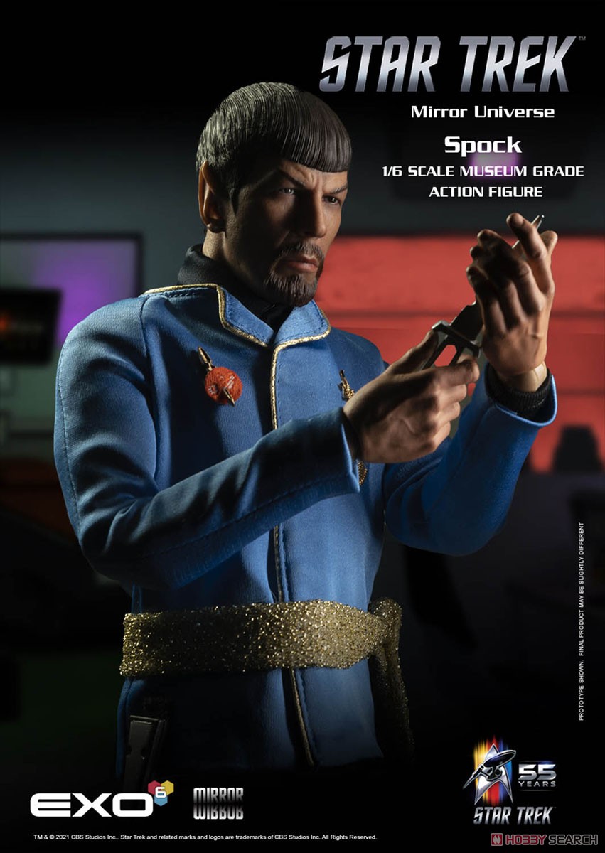 EXO-6 Hyper Realistic Action Figure Star Trek Mirror Universe Spock (เสร็จสมบูรณ์) รูปภาพ 4