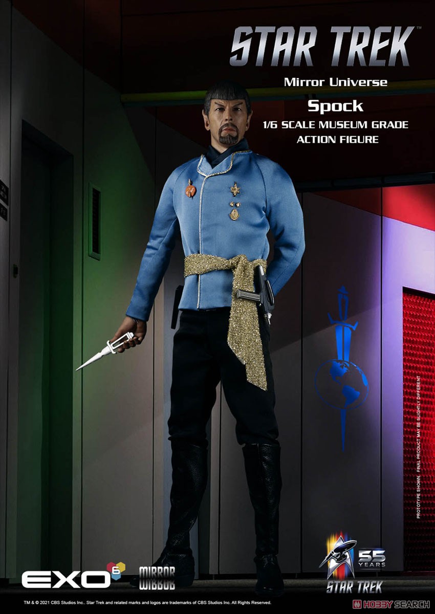 EXO-6 Hyper Realistic Action Figure Star Trek Mirror Universe Spock (เสร็จสมบูรณ์) รูปภาพ 5