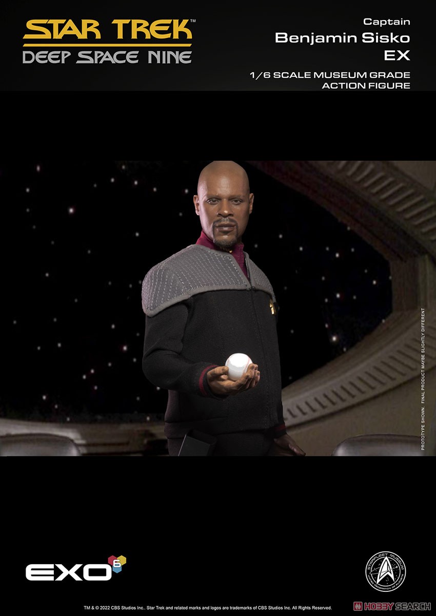 EXO-6 Hyper Realistic Action Figure Star Trek Deep Space Nine Captain Benjamin Sisko Essentials Version image 4