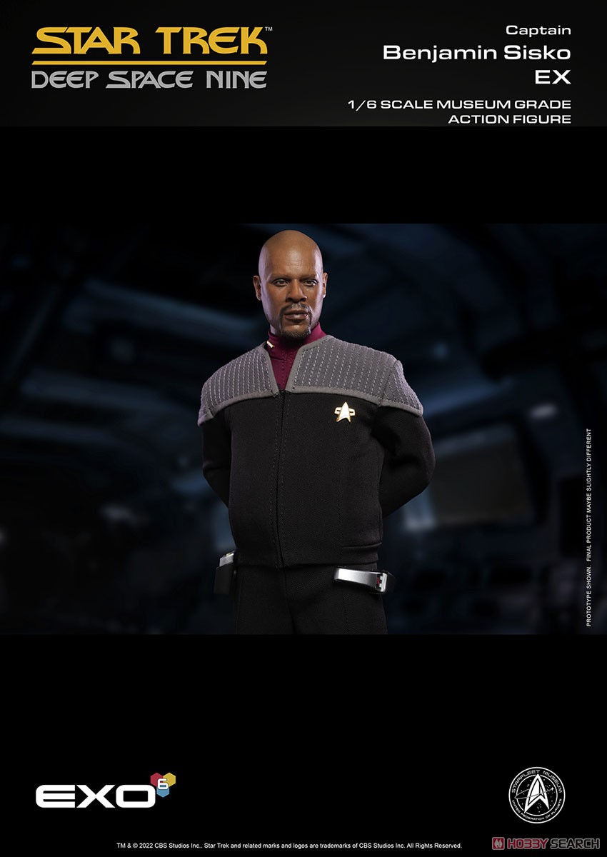 EXO-6 Hyper Realistic Action Figure Star Trek Deep Space Nine Captain Benjamin Sisko Essentials Version image 5
