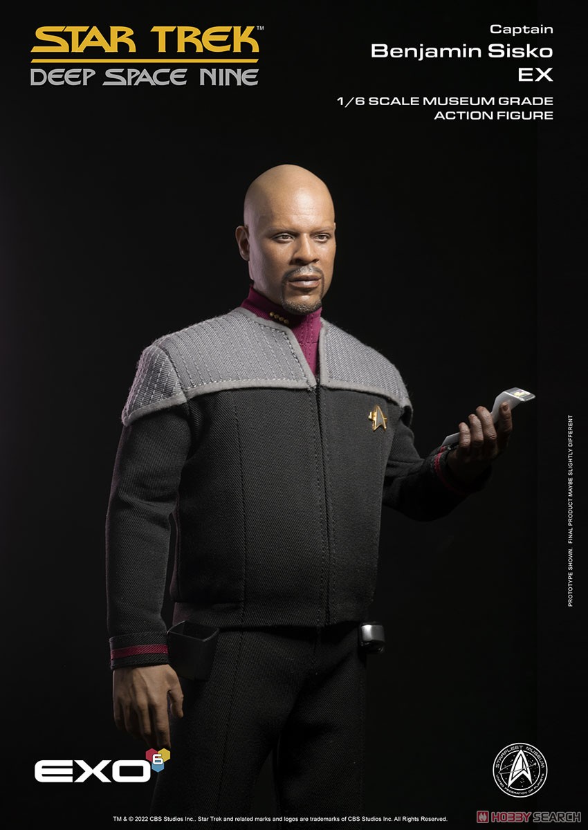 EXO-6 Hyper Realistic Action Figure Star Trek Deep Space Nine Captain Benjamin Sisko Essentials Version image 6
