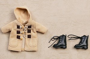 Good Smile Company Nendoroid Doll Warm Clothing Set: Boots &amp; Duffle Coat (Beige) (PVC Figure)
