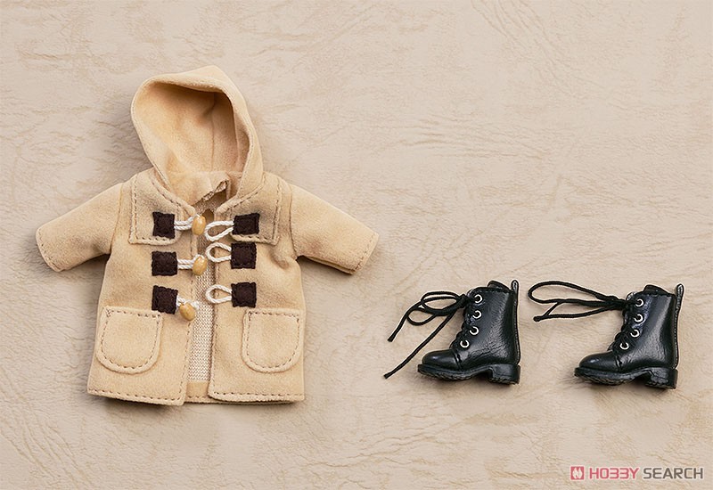 Good Smile Company Nendoroid Doll Warm Clothing Set: Boots &amp; Duffle Coat (Beige) (PVC Figure) imagen 2