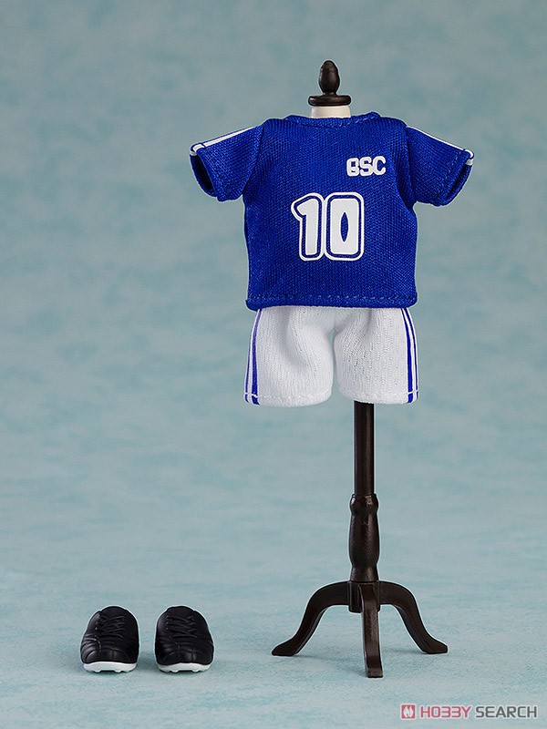 Good Smile Company Nendoroid Doll Outfit Set: Soccer Uniform (Blue) (PVC Figure) gambar 4