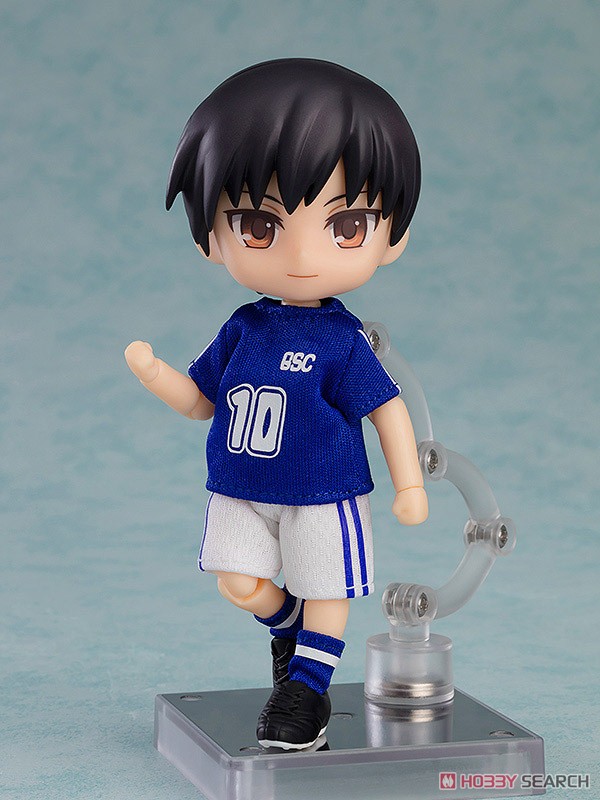 Good Smile Company Nendoroid Doll Outfit Set: Soccer Uniform (Blue) (PVC Figure) gambar 5
