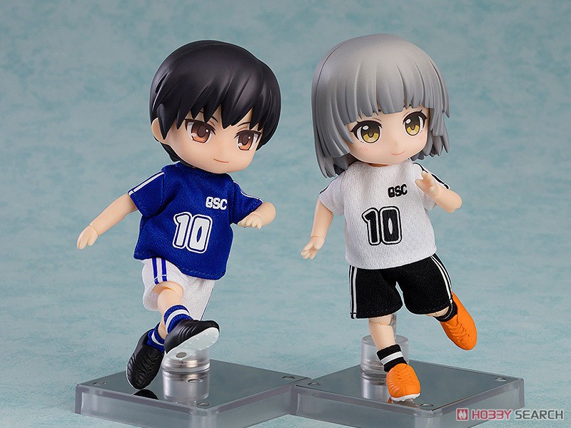 Good Smile Company Nendoroid Doll Outfit Set: Soccer Uniform (Blue) (PVC Figure) gambar 6