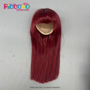 Genesis Piccodo Doll Wig Hime Cut (Wine Red) (Fashion Doll) Bild 1