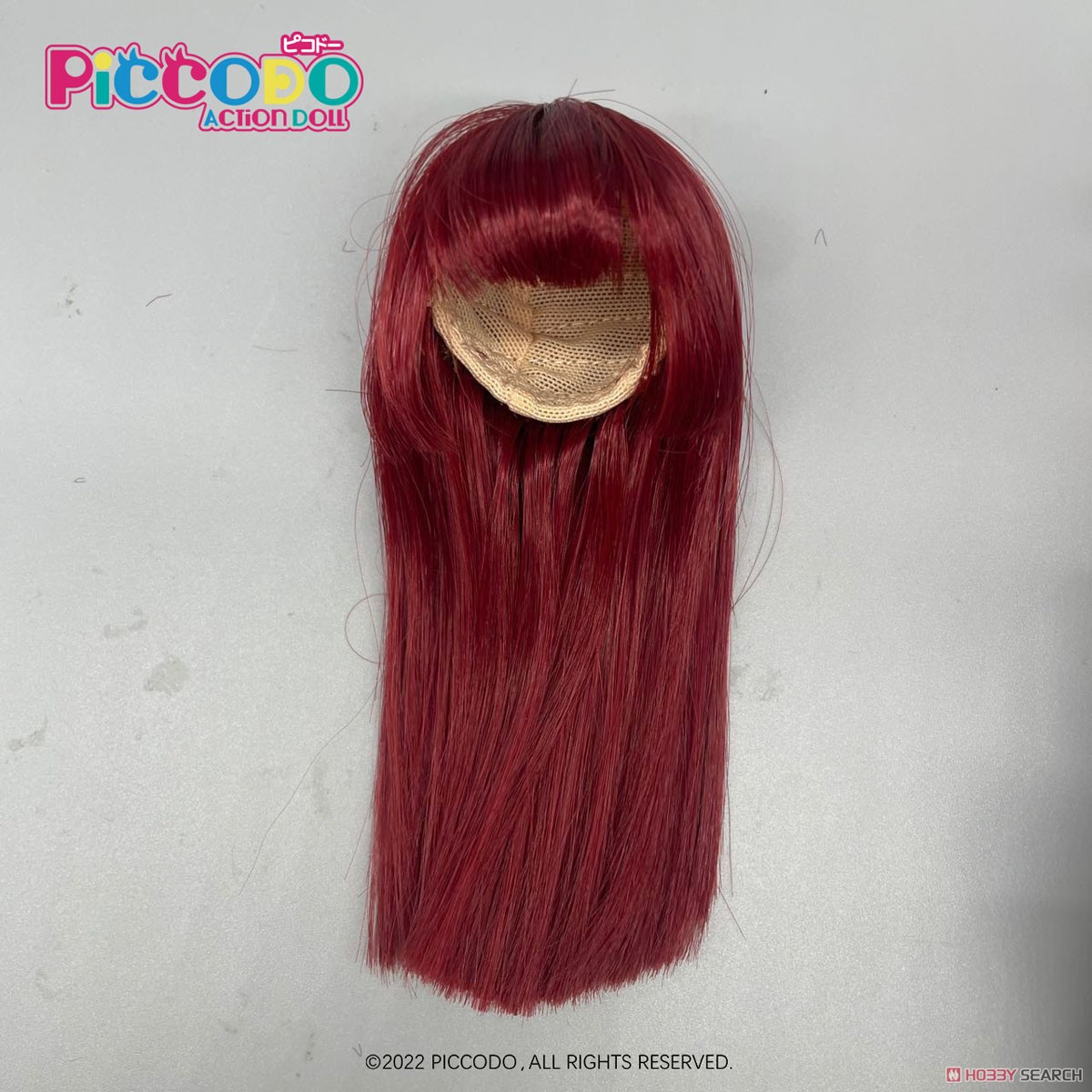 Genesis Piccodo Doll Wig Hime Cut (Wine Red) (Fashion Doll) Bild 2
