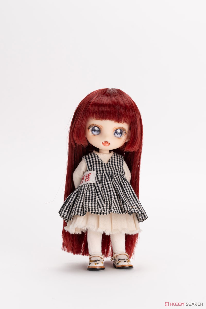 Genesis Piccodo Doll Wig Hime Cut (Wine Red) (Fashion Doll) Bild 4