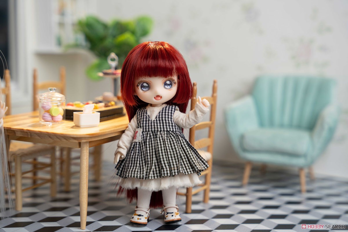 Genesis Piccodo Doll Wig Hime Cut (Wine Red) (Fashion Doll) Bild 7