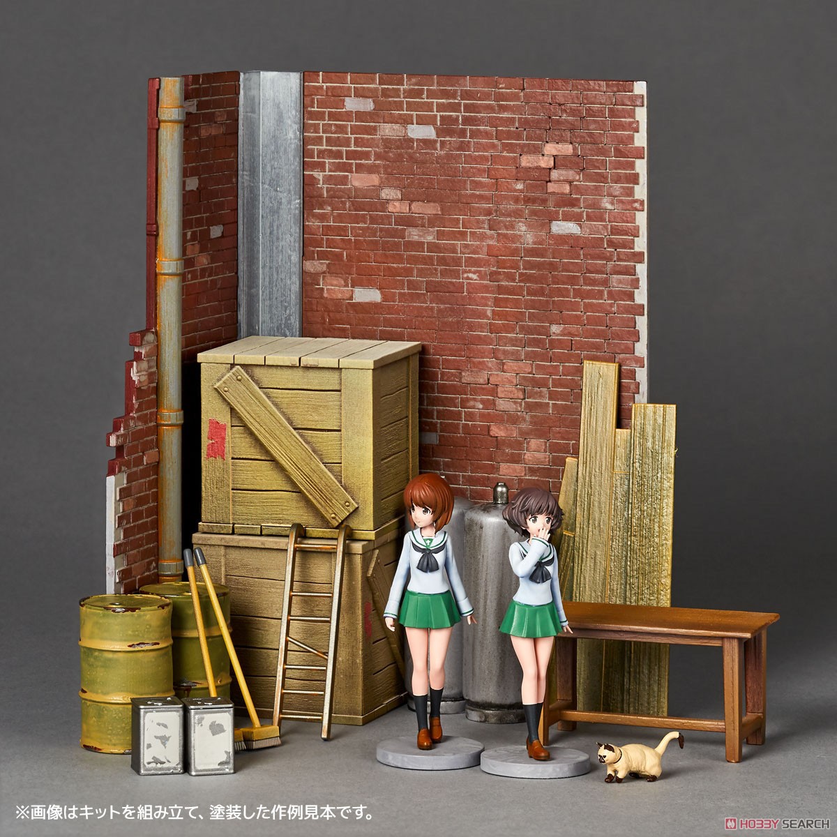 Kaiyodo Girls und Panzer das Finale Garage Set [A] (Plastic model) gambar 3