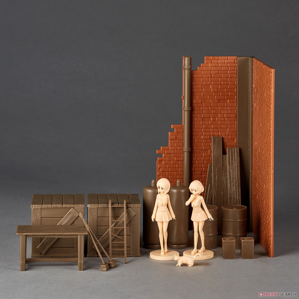Kaiyodo Girls und Panzer das Finale Garage Set [A] (Plastic model) gambar 6