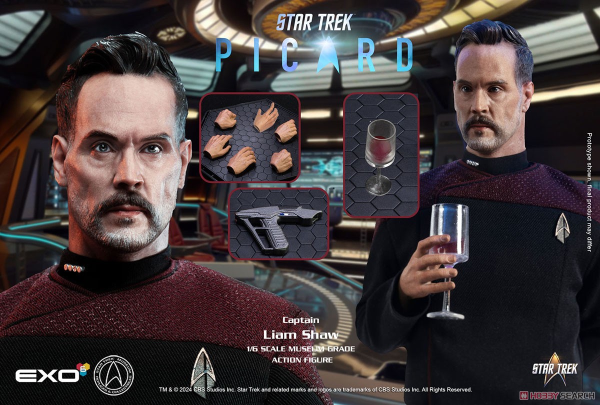 EXO-6 Hyper Realistic Action Figure Star Trek Picard Captain Liam Shaw (Completed) image 3
