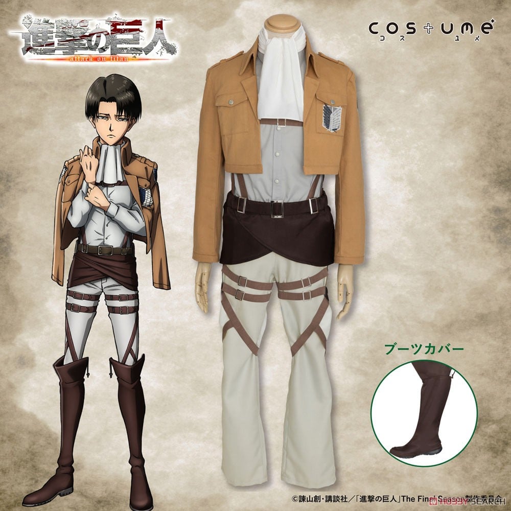 Cospa Attack on Titan Survey Corps Costume Set Levi Ver. M รูปภาพ 2