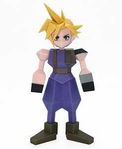 Square Enix Final Fantasy VII Polygon Soft Vinyl Cloud Strife (Completed) Bild 1