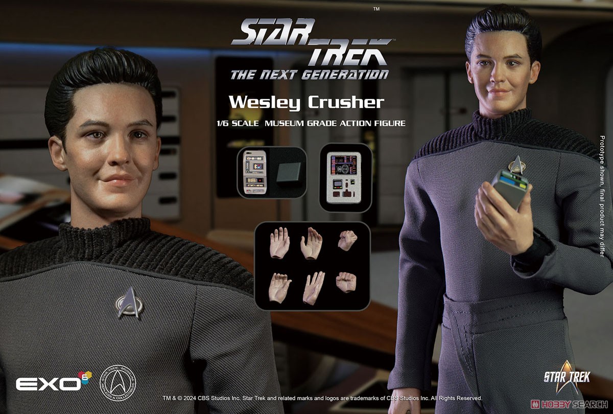 EXO-6 Hyper Realistic Action Figure Star Trek The Next Generation Wesley Crusher (Completed) image 2