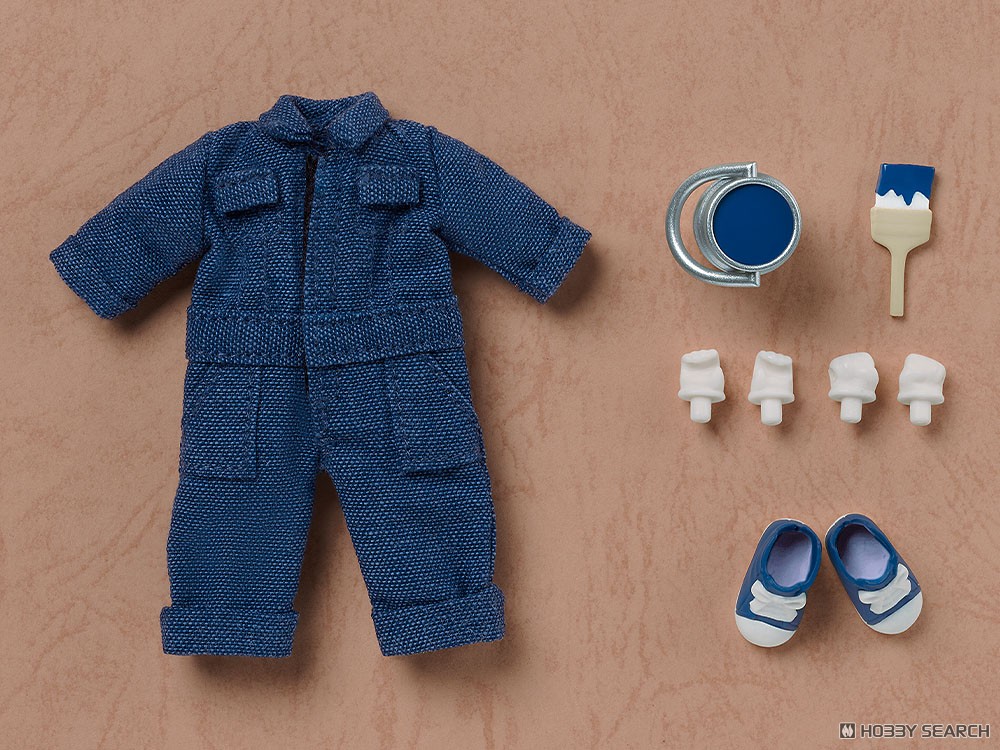 Good Smile Company Nendoroid Doll Outfit Set: Colorful Coveralls (Denim) (PVC Figure) image 2