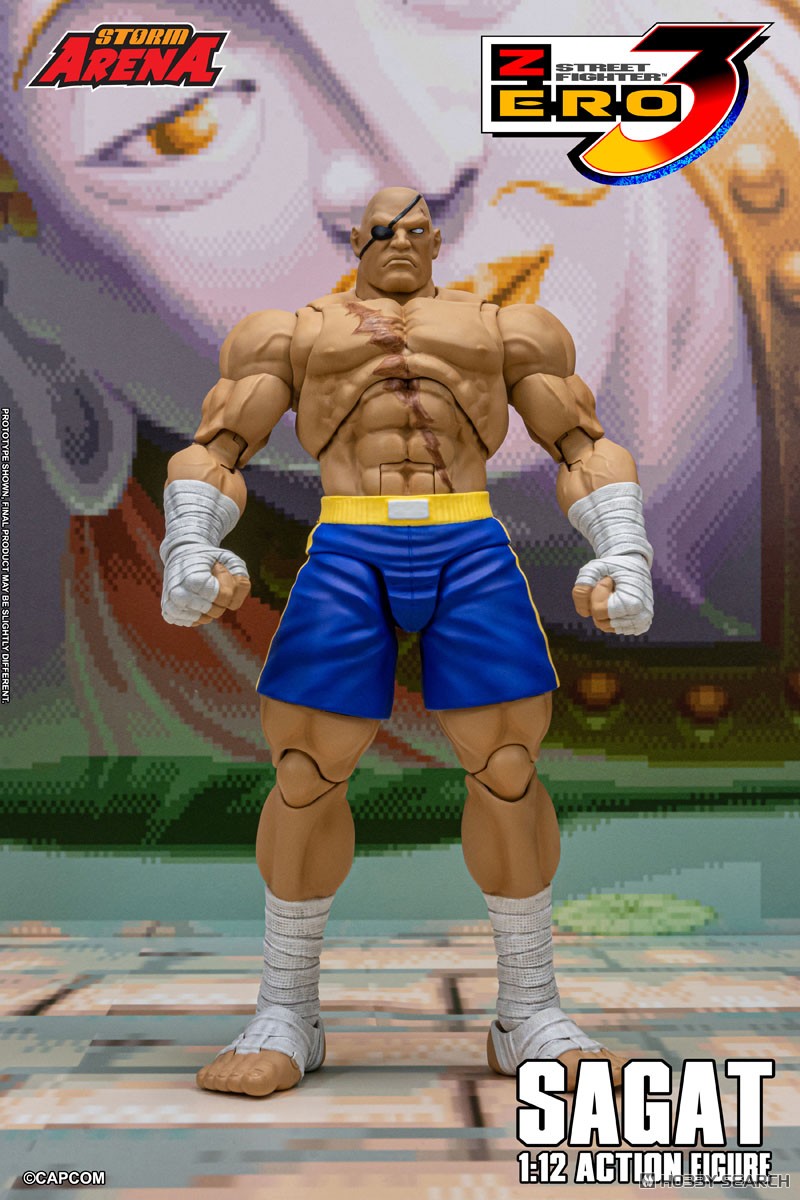 Storm Collectibles Street Fighter Alpha3 1/12 Action Figure Sagat (PVC Figure) image 3