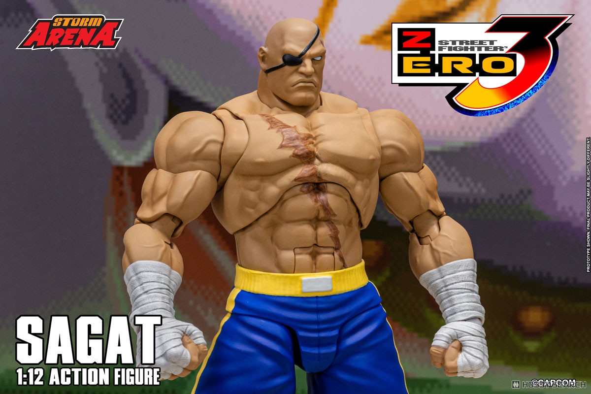 Storm Collectibles Street Fighter Alpha3 1/12 Action Figure Sagat (PVC Figure) image 6