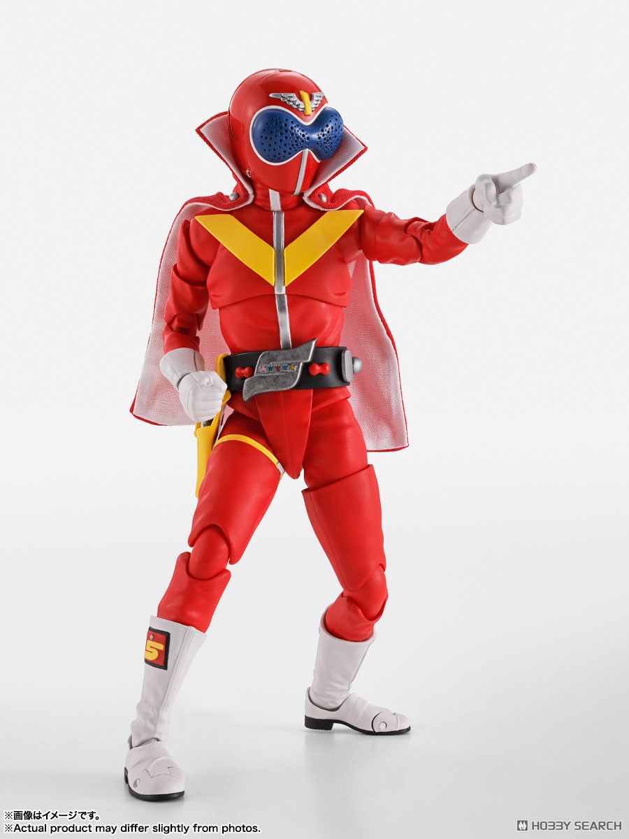 Bandai S.H.Figuarts (Shinkoccou Seihou) Akarenger Super Sentai 50th Anniversary Ver. (Initial Limited Edition Stand Included) (Completed) image 4