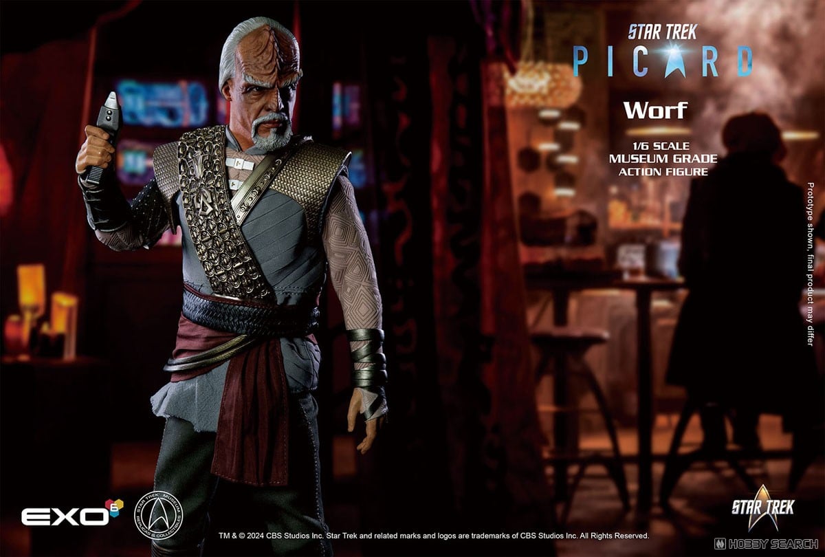 EXO-6 Hyper Realistic Action Figure Star Trek `Picard` Colonel Worf รูปภาพ 7