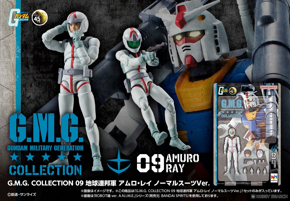 MegaHouse G.M.G. Collection 09 Mobile Suit Gundam E.F.S.F. Amuro Ray Normal Suit Ver. (Figure) imagen 7