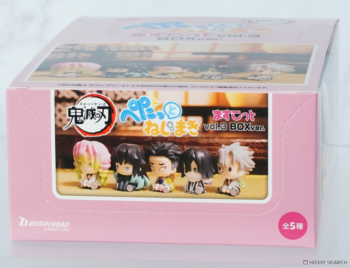 Bushiroad Creative Demon Slayer: Kimetsu no Yaiba Petatto Nejimaki Mascot Vol.3 Box Ver. (6er-Set) (Figur) Bild 4