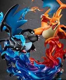MegaHouse G.E.M.EX Series Pokemon Mega Charizard X &amp; Mega Charizard Y (Figure) imagen 1