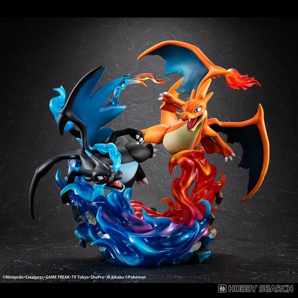 MegaHouse G.E.M.EX Series Pokemon Mega Charizard X &amp; Mega Charizard Y (Figure) imagen 2