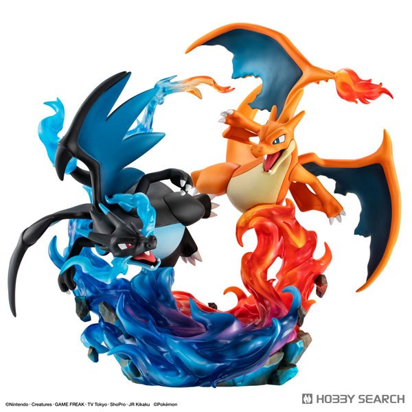 MegaHouse G.E.M.EX Series Pokemon Mega Charizard X &amp; Mega Charizard Y (Figure) imagen 3