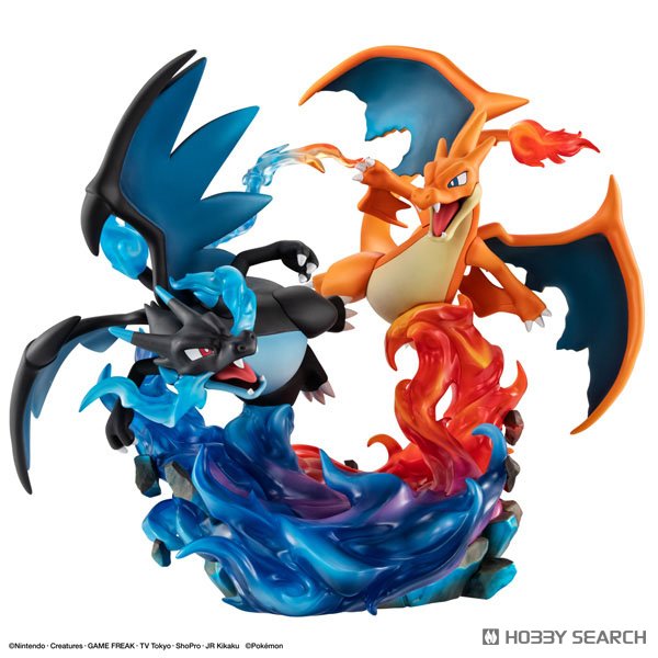MegaHouse G.E.M.EX Series Pokemon Mega Charizard X &amp; Mega Charizard Y (Figure) imagen 4