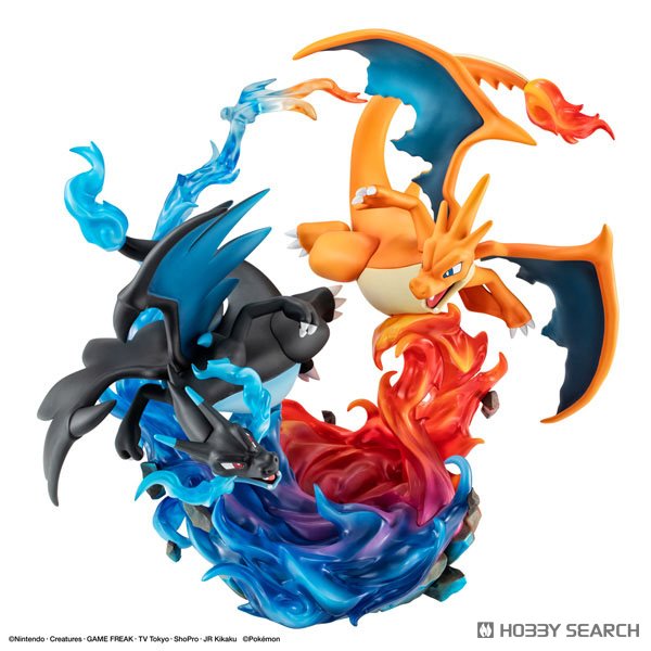 MegaHouse G.E.M.EX Series Pokemon Mega Charizard X &amp; Mega Charizard Y (Figure) imagen 5