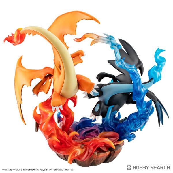 MegaHouse G.E.M.EX Series Pokemon Mega Charizard X &amp; Mega Charizard Y (Figure) imagen 8