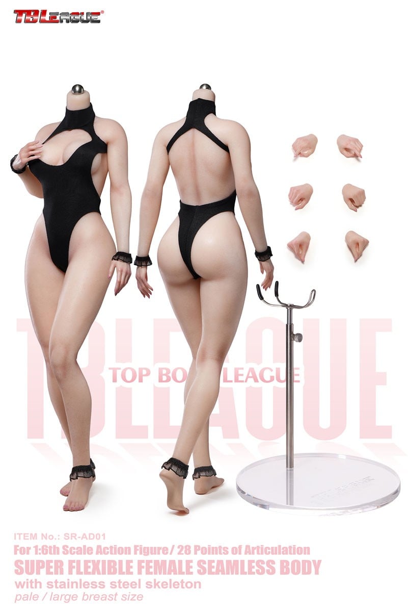 TB League TB League 1/6 Super Flexible Female Seamless Body Pale Large Bust SR-AD01 (New Proportions) รูปภาพ 5