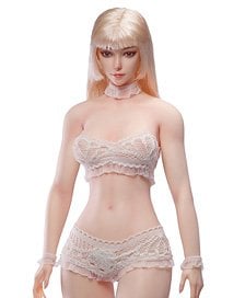 TB League TB League 1/6 Super Flexible Female Seamless Body with Slim Waist and Curvy Body, Head Included, Detachable Ankles, Pale Skin รูปภาพ 1