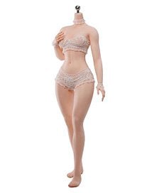 TB League TB League 1/6 Super Flexible Seamless Female Body with Slim Waist and Curvy Body, Headless, Legs Integrated, Pale Skin