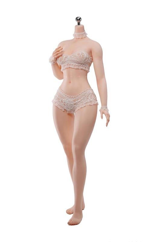 TB League TB League 1/6 Super Flexible Seamless Female Body with Slim Waist and Curvy Body, Headless, Legs Integrated, Pale Skin รูปภาพ 2